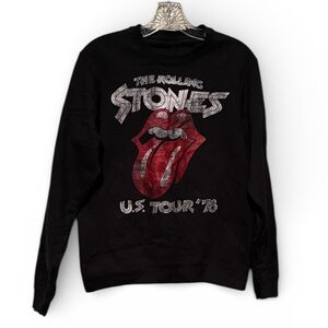 Rolling Stones Black/Red crew neck Sweatshirt medium